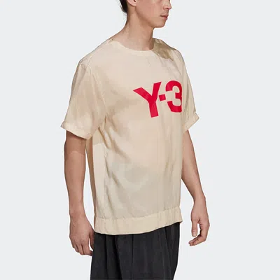 Adidas Originals Adidas Y-3 Ch3 Sanded Cupro Short Sleeve Tee In Neutral