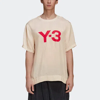 Adidas Originals Adidas Y-3 Ch3 Sanded Cupro Short Sleeve Tee In Neutral
