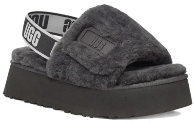 Ugg (wmns)  Disco Slide Thick Sole Gray Slippers