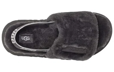 Ugg (wmns)  Disco Slide Thick Sole Gray Slippers