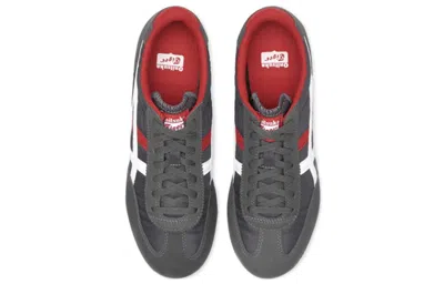 Onitsuka Tiger Machu Racer 'dark Grey Red White' In Black