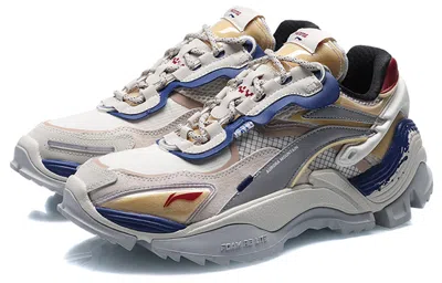 Li-ning Aurora Skywalker Y2k Paris Fashion Week 'white Grey Blue' In Neutral