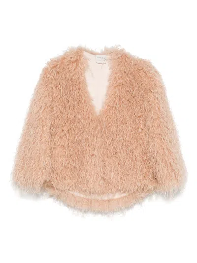 Forte Forte Neutrals Coats - Faux Fur Coats Women In Pink