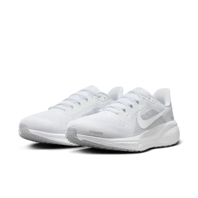 Nike Air Zoom Pegasus 41 Extra Wide 'white Pure Platinum Silver' In Multi