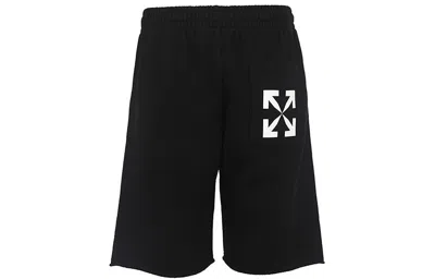 Off-white Men's  Ss22 Side Logo Arrow Printing Shorts Loose Fit Black