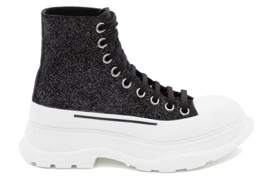 Alexander Mcqueen (wmns)  Tread Slick Boot 'galaxy Black' In Multi