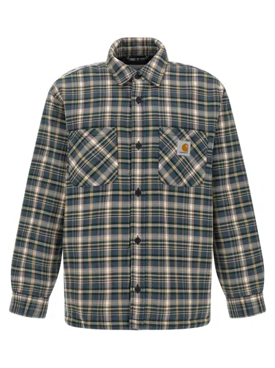 Carhartt Overshirt Jacket With Plaid Pattern And Pockets In Multi