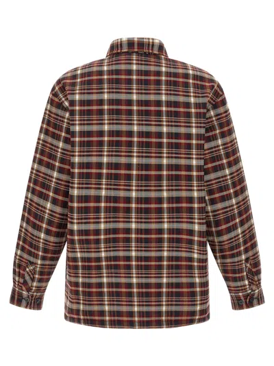 Carhartt Plaid Pattern Long Sleeve Shirt Jacket In Brown