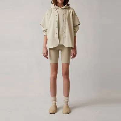Essentials (wmns) Fear Of God  Ss22 3/4 Sleeve Hoodie Wheat In Neutral