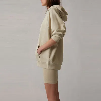 Essentials (wmns) Fear Of God  Ss22 3/4 Sleeve Hoodie Wheat In Neutral