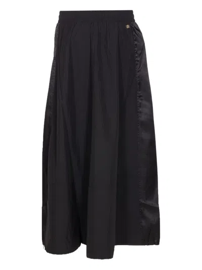 Liu •jo Elasticated-waist Midi Skirt In Black