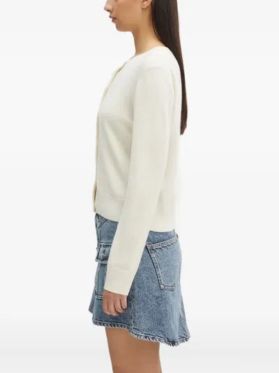 Samsoe & Samsoe Saboston Button-front Cashmere Cardigan In Neutral