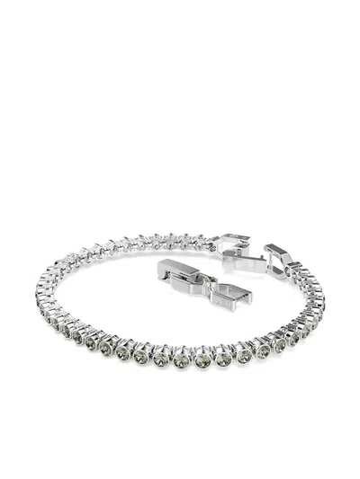 Swarovski Imber Emily Tennis Crystal-embellished Chain Bracelet In Metallic