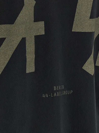 44 Label Double Sleeve T-shirt Black In Black