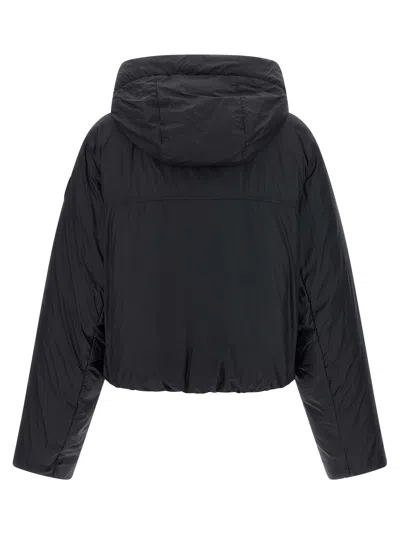 Canada Goose Hooded Jacket With Elasticated Cuffs And Pockets In Blue