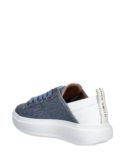 Alexander Smith Lace-up Platform Sneakers In Blue