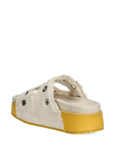 Inuikii Suede Slides In Metallic