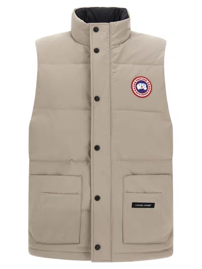 Canada Goose Freestyle Crew Quilted Padded Vest In Neutral