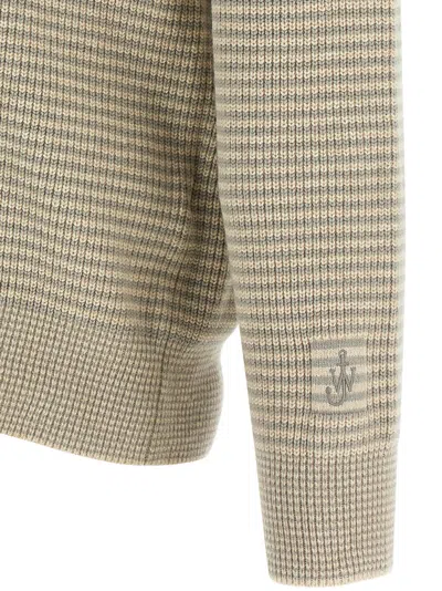 Jw Anderson Half Zip Sweater Sweaters And Cardigans Multicolor In Neutral