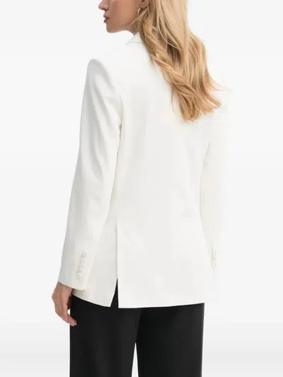 A.l.c Double-breasted Peak-lapel Blazer In White