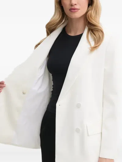 A.l.c Double-breasted Peak-lapel Blazer In White