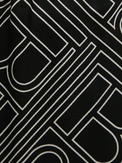 Bruuns Bazaar Logo-pattern Side-stripe Trousers In Black