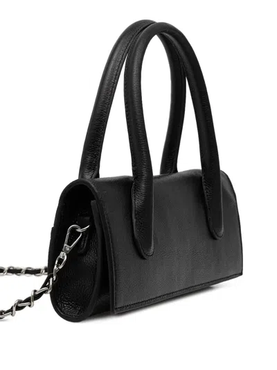 Silvian Heach Double-handle Chain-strap Tote Bag In Black