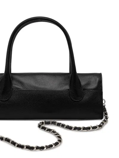 Silvian Heach Double-handle Chain-strap Tote Bag In Black