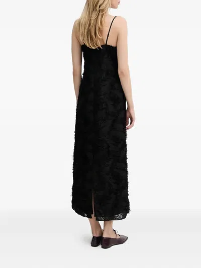 Samsoe & Samsoe Spaghetti-straps Maxi Dress In Black
