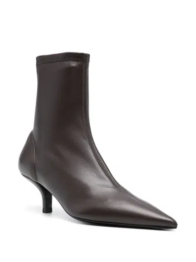 Totême Leather Heel Boots