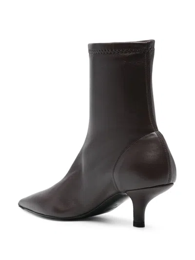 Totême Leather Heel Boots