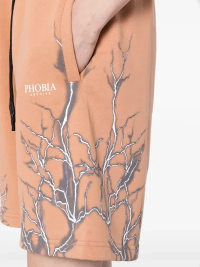 LIGHTNING 印花棉短裤