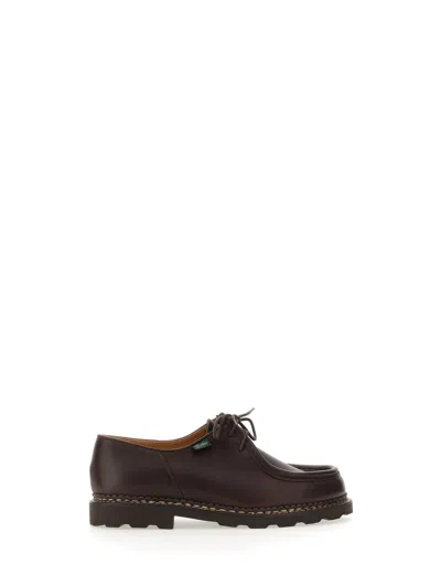 Paraboot "leather Michael Derby Shoe In Brown