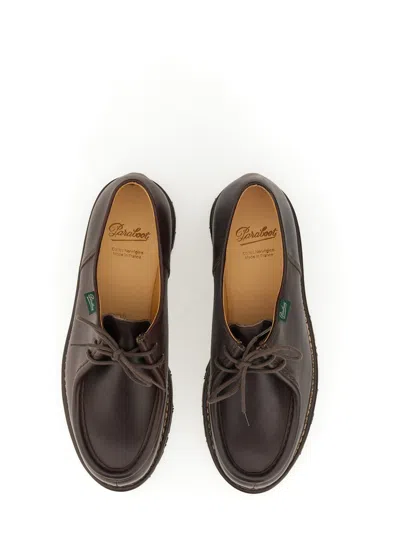 Paraboot "leather Michael Derby Shoe In Brown