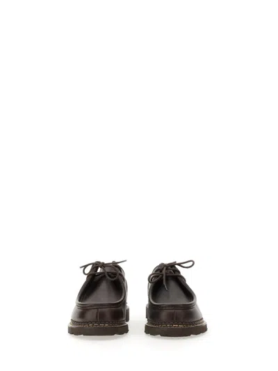 Paraboot "leather Michael Derby Shoe In Brown