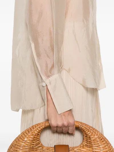 Forte Forte Organze Shirt In Nude