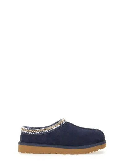 Ugg Slip-on Slippers With Rubber Sole And Zigzag Stitching