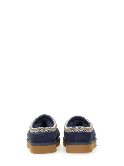 Ugg Slip-on Slippers With Rubber Sole And Zigzag Stitching