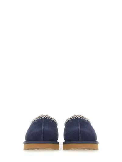 Ugg Slip-on Slippers With Rubber Sole And Zigzag Stitching