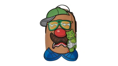 Pre-owned Sprayground Mr. Potato Head Velcro Patch Mix It Up Dlxsv Backpack In Multi