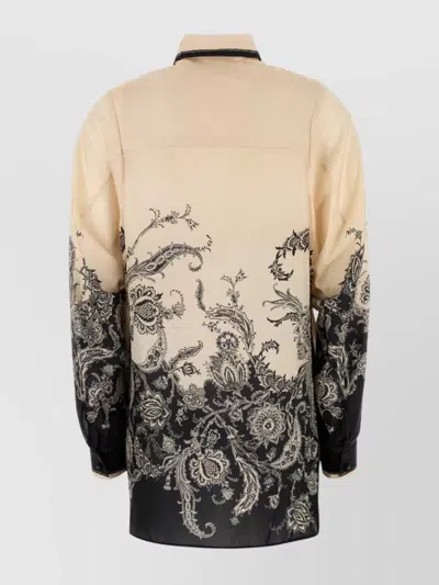 Zimmermann Camicia Rhiannon In Seta Stampata  Donna In Multi