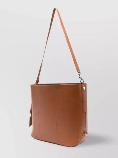 Hogan Hobo Hocket Media Tote Bag In Brown