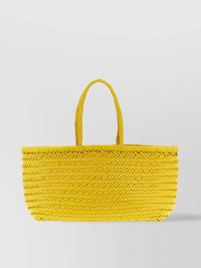 Dragon Diffusion Large Rectangular Shoulder Bag With Woven Texture