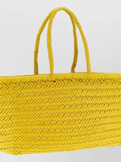 Dragon Diffusion Large Rectangular Shoulder Bag With Woven Texture