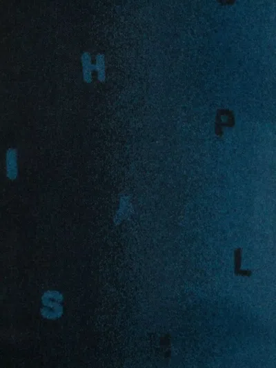 Paul Smith Men Scarf Stack Logo In Blue