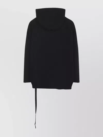 Rick Owens Drkshdw Asymmetrical Hem Long Sleeve Hoodie In Animal Print