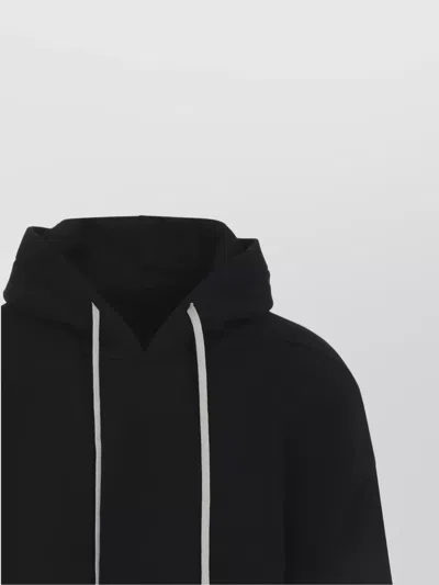 Rick Owens Drkshdw Asymmetrical Hem Long Sleeve Hoodie In Animal Print