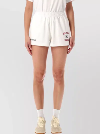 Sporty And Rich Sporty & Rich Sporty & Rich Homerun Disco Shorts In White