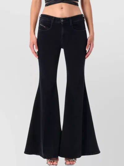 Diesel Flare Jeans In Black