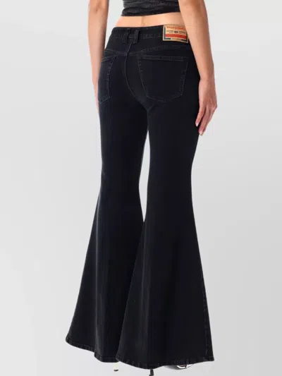 Diesel Flare Jeans In Black